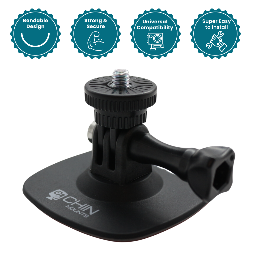 Ski Snowboard Helmet Camera Mount - For GoPro, Insta360, DJI, & more