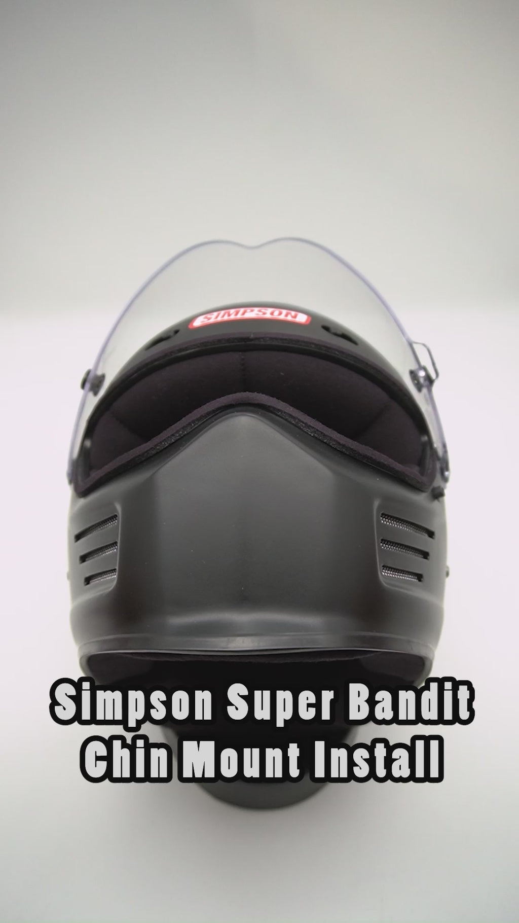 Simpson Super Bandit Car Helmet Chin Mount for GoPro, Insta360, DJI, & more