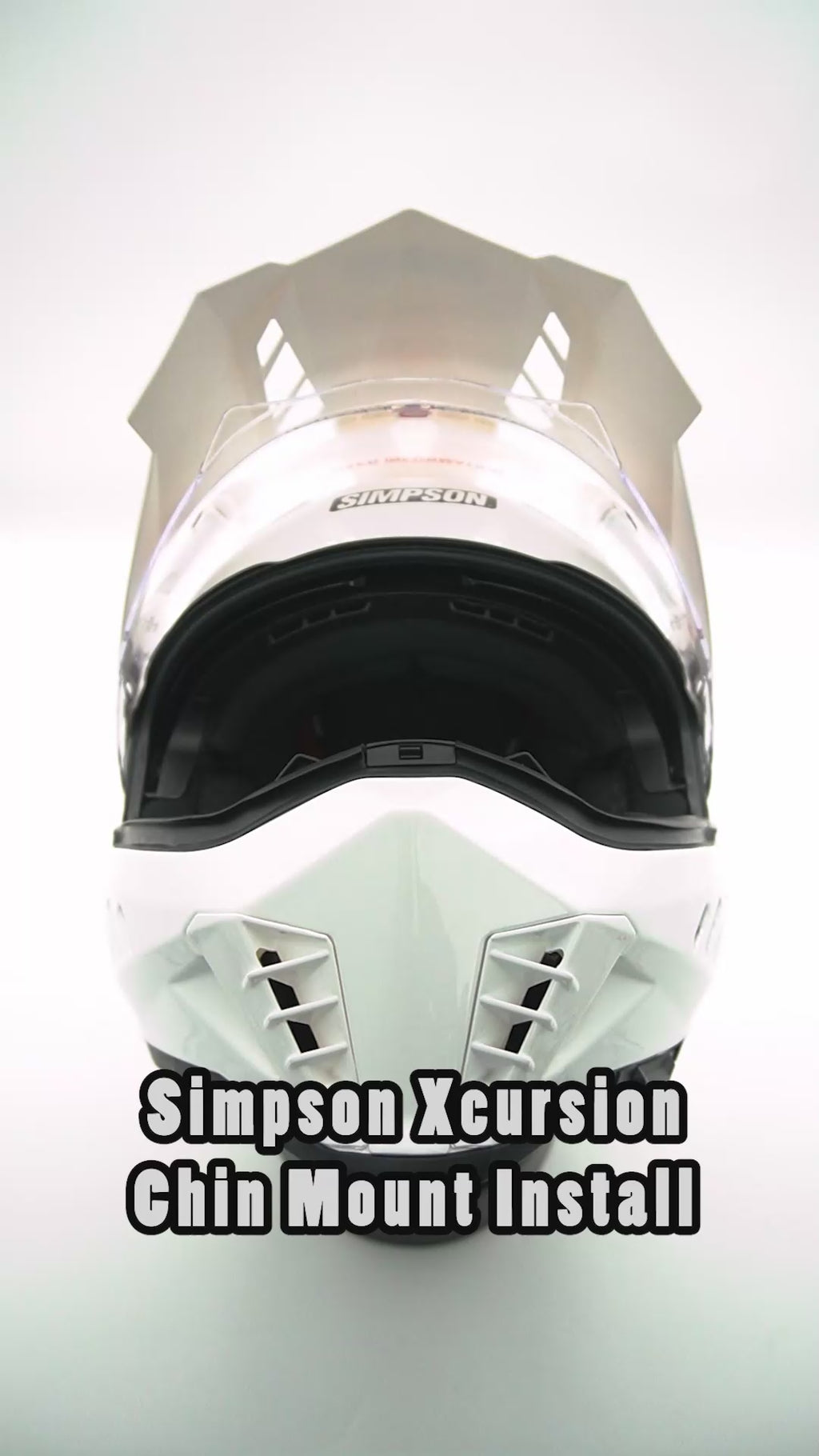 Simpson Xcursion Helmet Action Camera Chin Mount For GoPro, Insta360, DJI, & more