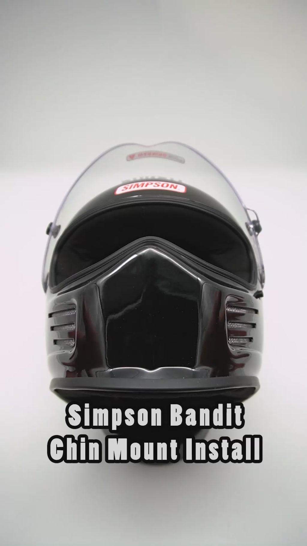 Simpson Bandit Car Helmet Chin Mount for Action Camera GoPro, Insta360, DJI, & more