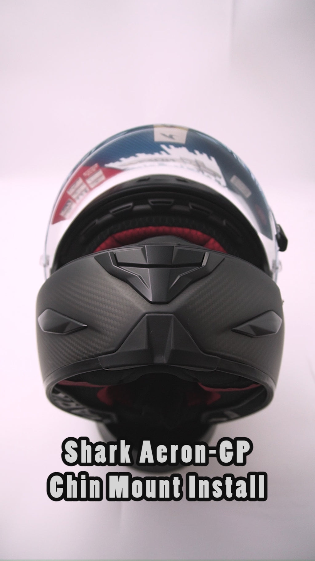 Shark Aeron GP Helmet Chin Mount for GoPro, Insta360, DJI, & more