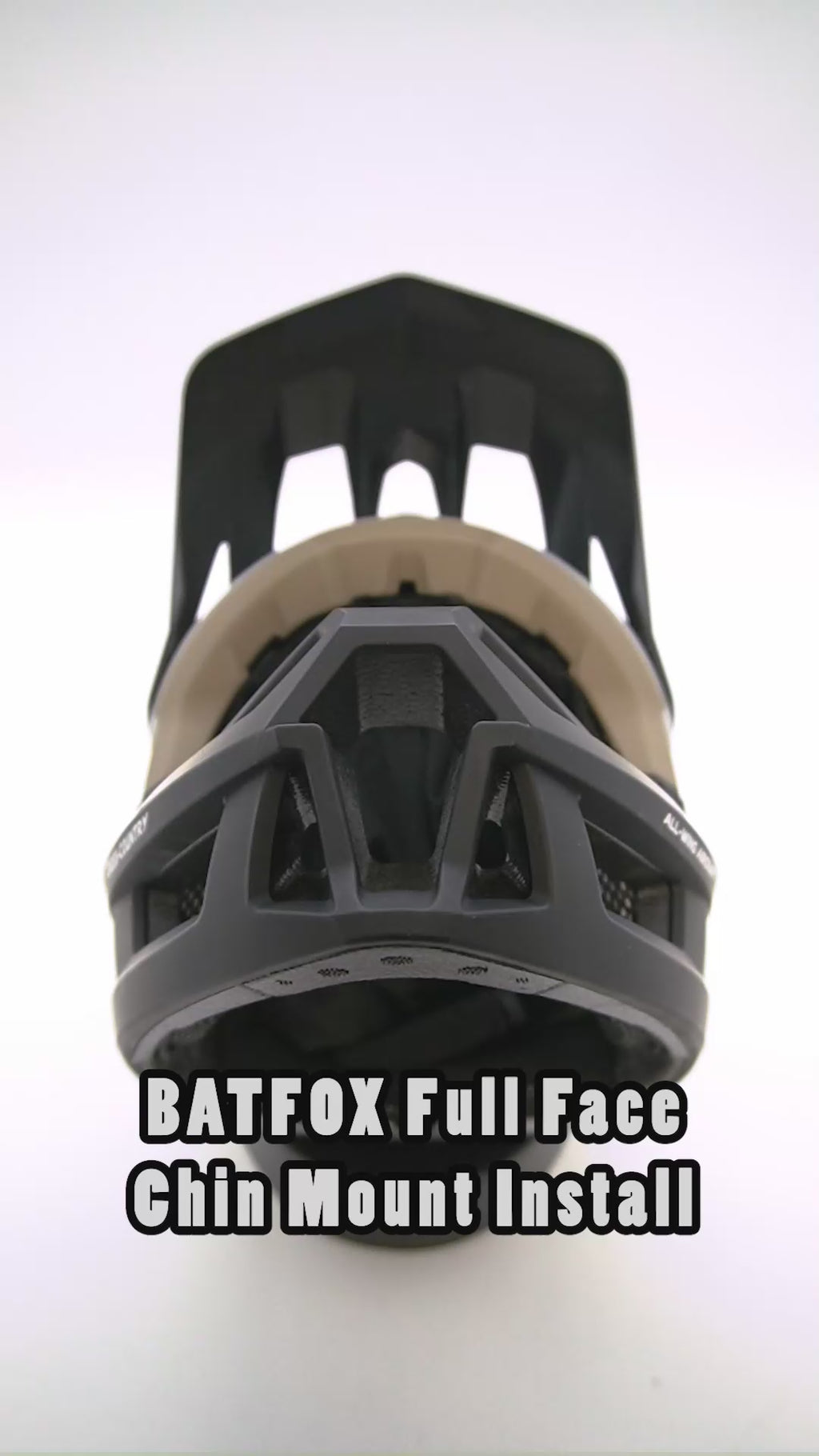 BATFOX Cross Country Full Face Helmet Chin Mount For Action Camera GoPro, Insta360, DJI, & more