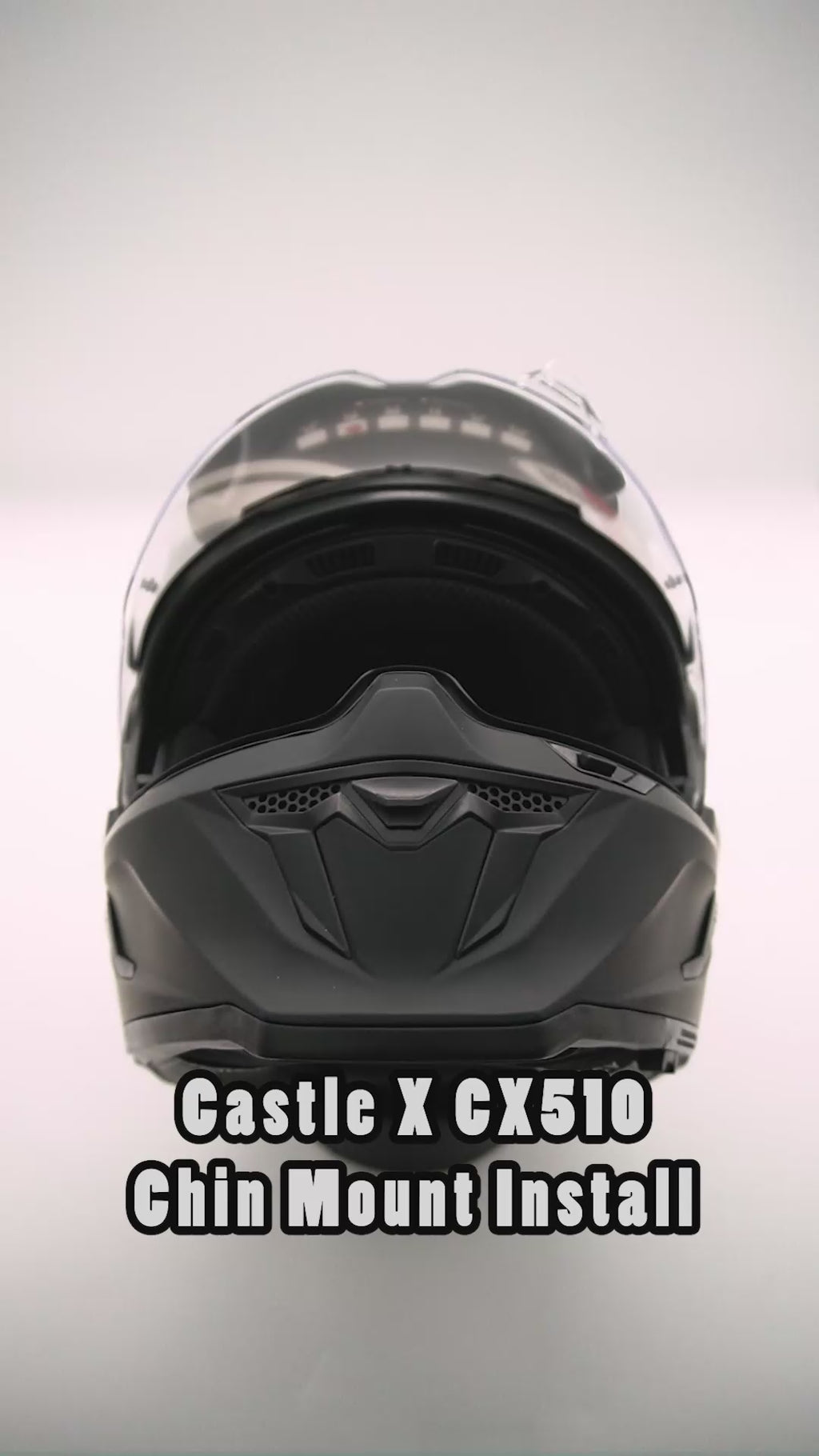 Castle X CX510 Helmet Chin Mount For Action Camera GoPro, Insta360, DJI, & more