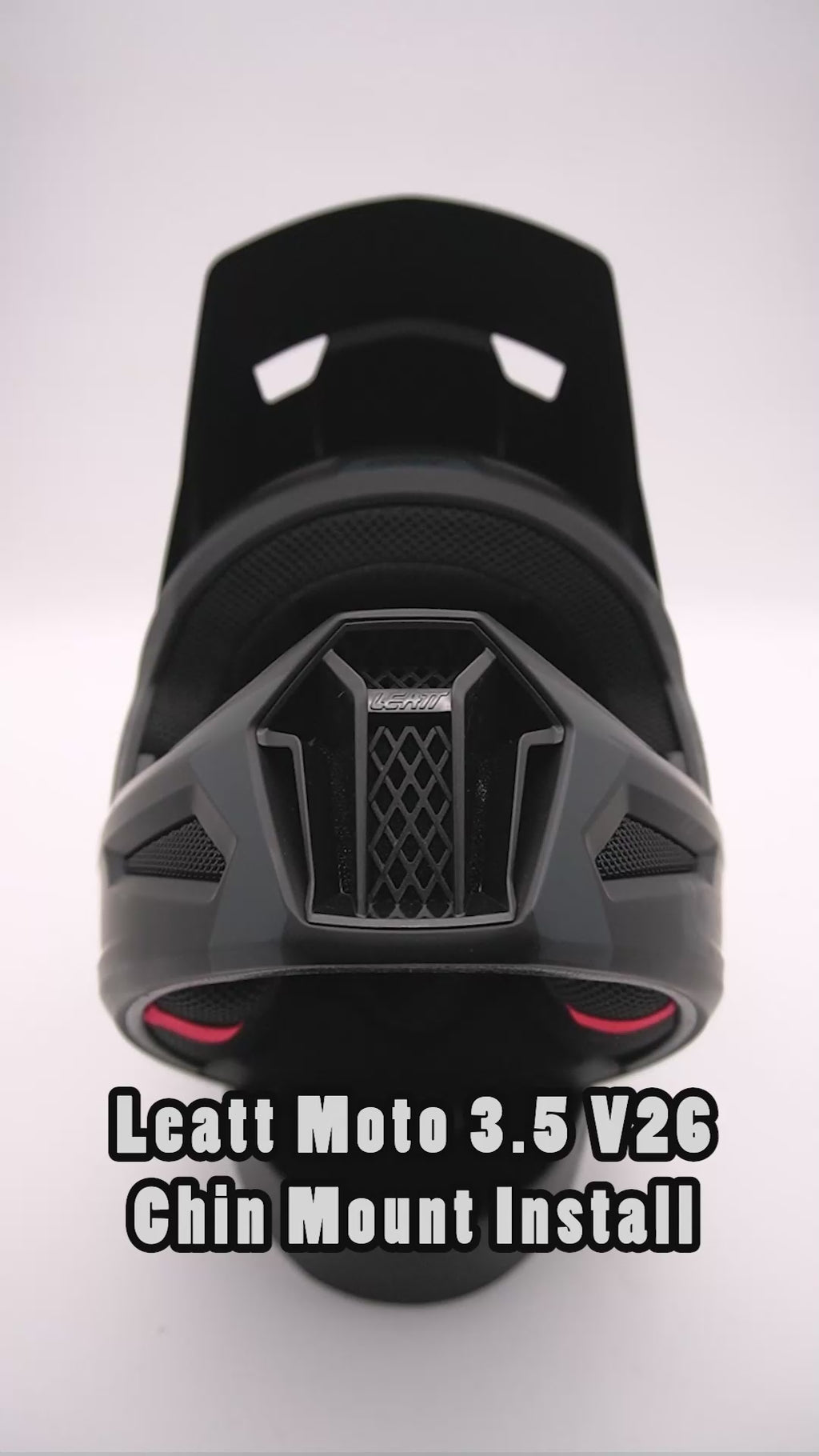 LEATT Moto 3.5 V26 Helmet Chin Mount For Action Camera GoPro, Insta360, DJI, & more