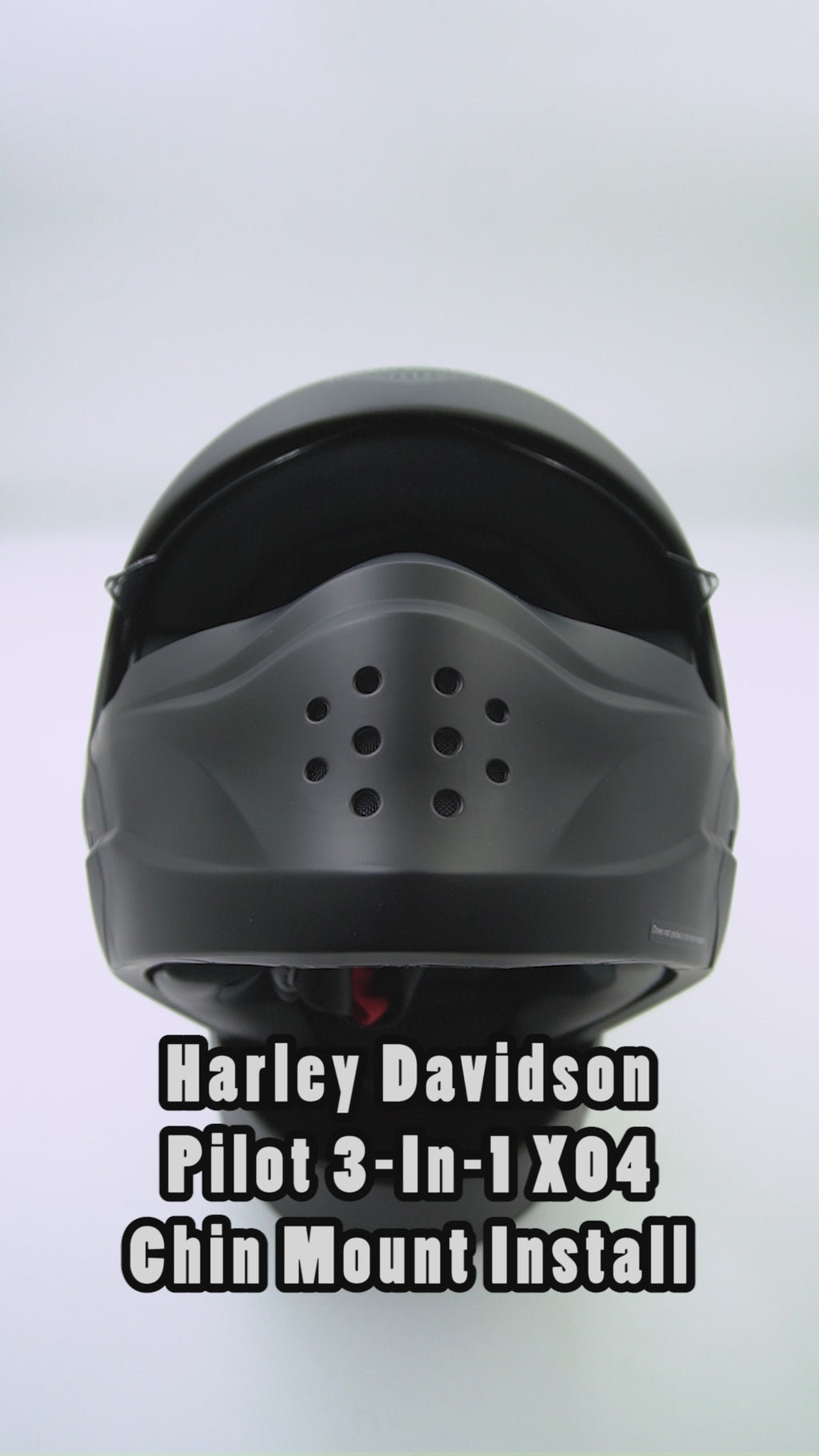 Harley Davidson Pilot 3-in-1 X04 Helmet Chin Mount For Action Camera GoPro, Insta360, DJI, & more