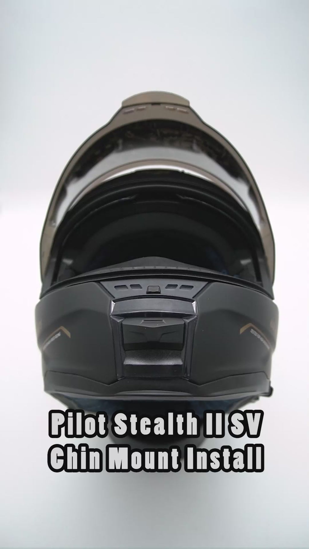 Pilot Stealth II SV Helmet Chin Mount For Action Camera GoPro, Insta360, DJI, & more