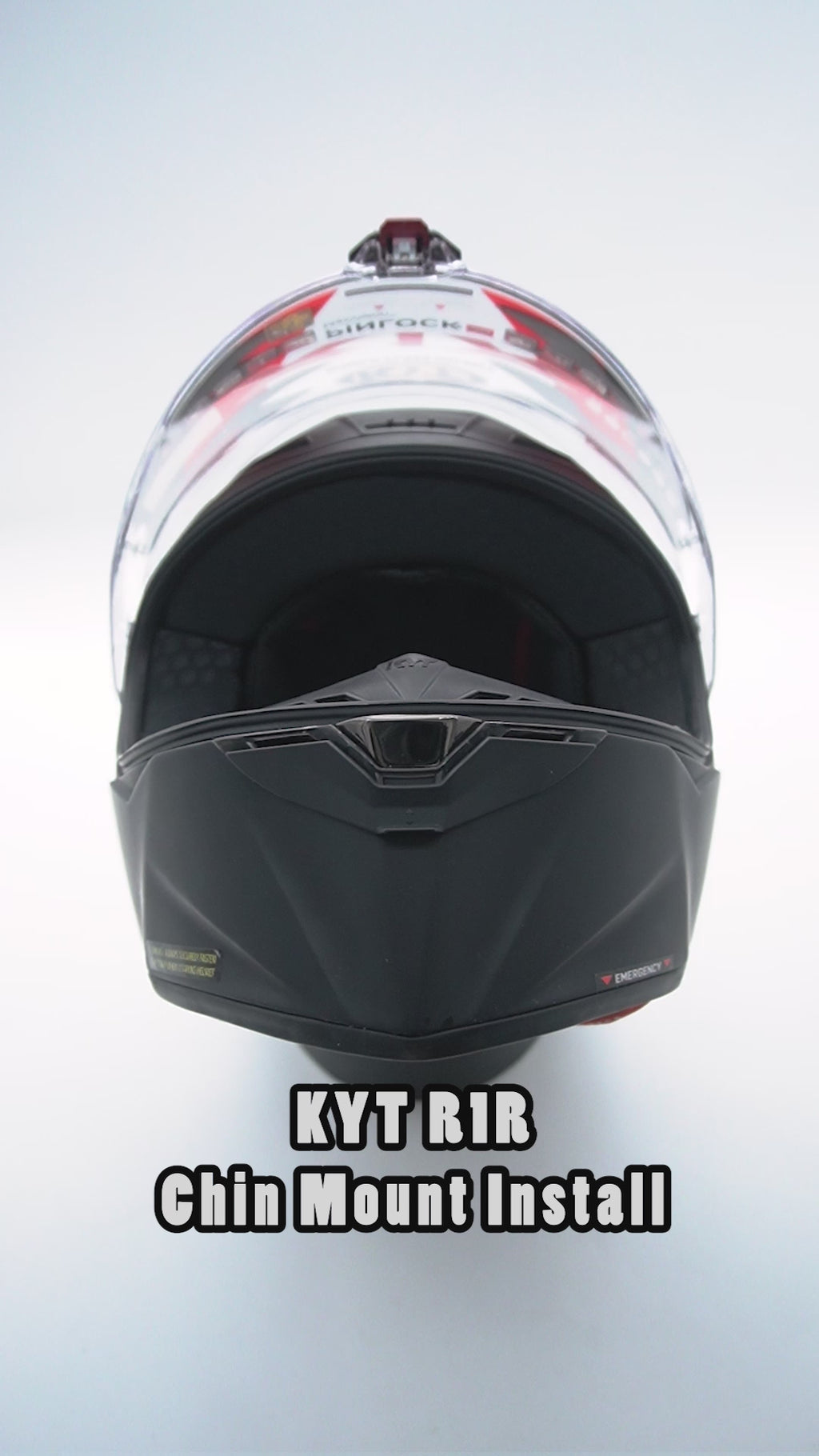 KYT R1R Helmet Chin Mount For GoPro, Insta360, DJI, & more