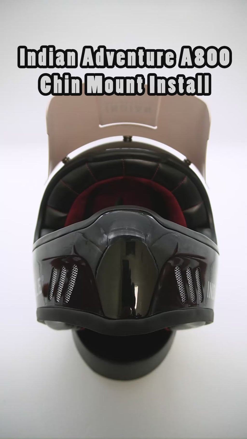Indian Adventure (A800) Helmet Chin Mount For Action Camera GoPro, Insta360, DJI, & more