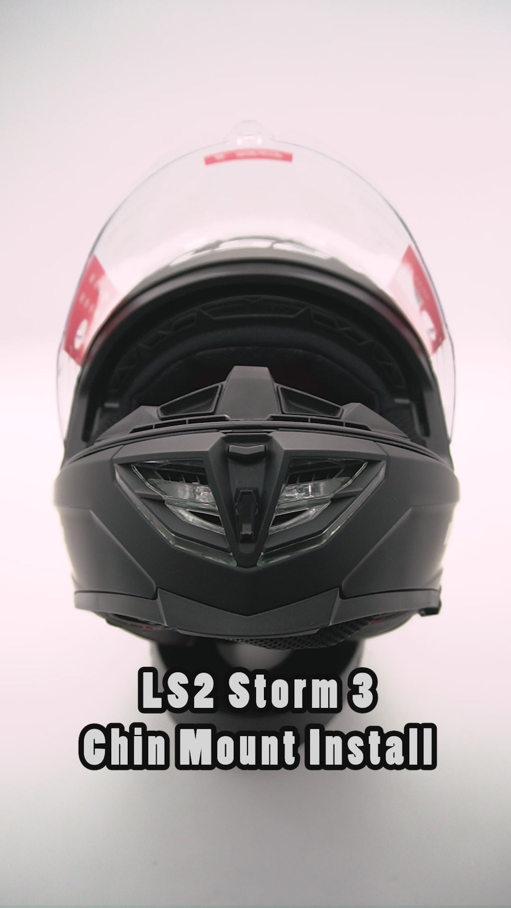 LS2 Storm 3 FF818 Helmet Camera Chin Mount for GoPro, Insta360, more