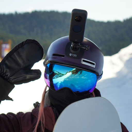 Skiing Helmet Mount