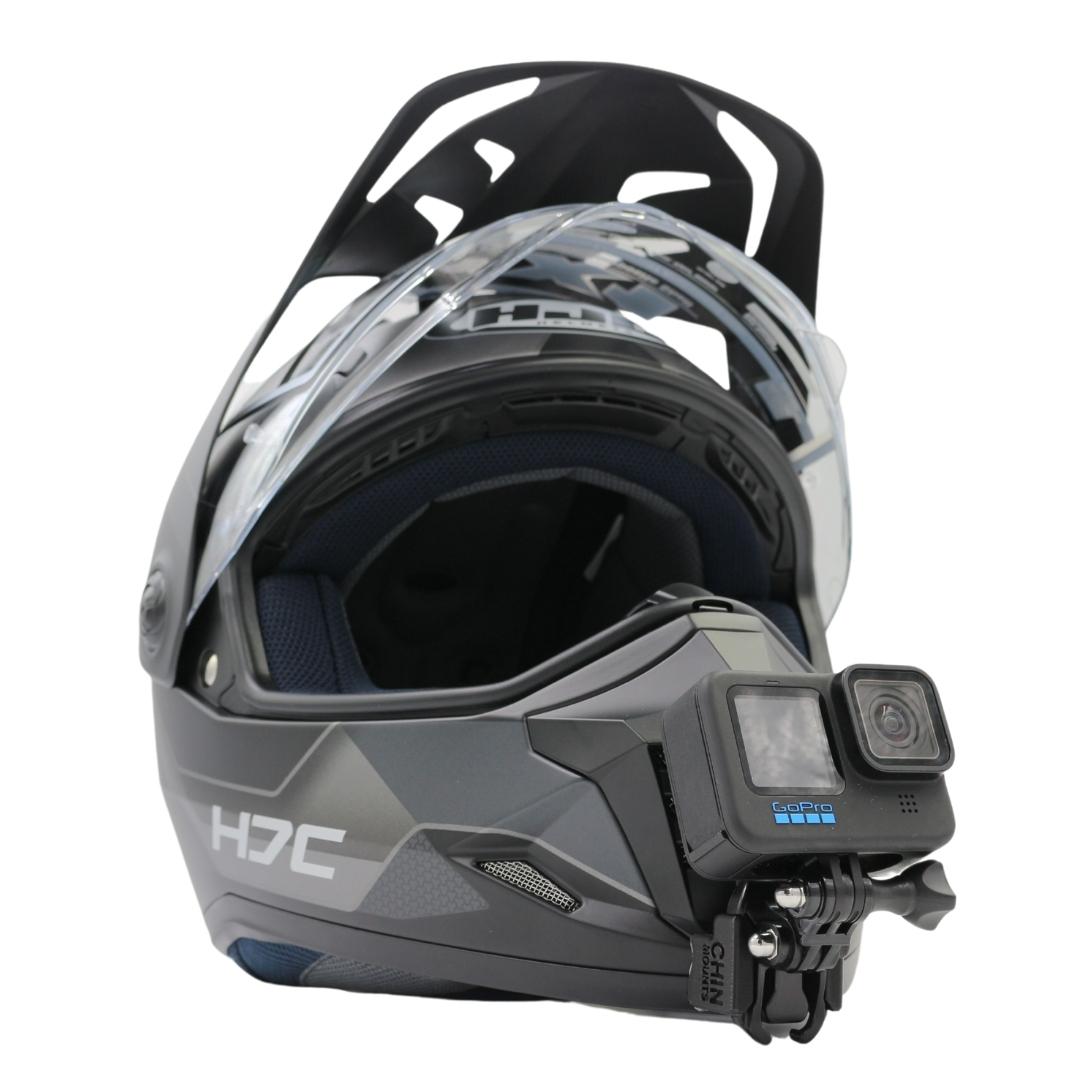 hjc ds x1 gravity helmet HJC DS-X1 Helmet Chin Mount For GoPro, Insta360, DJI, & more — Chin Mounts