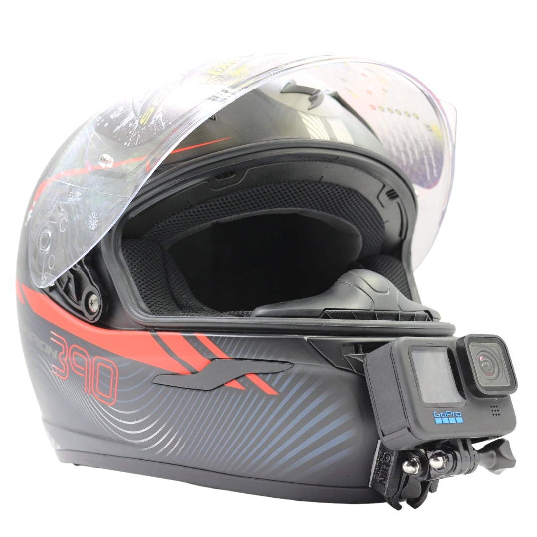 mounting gopro to scorpion helmet Chin Mount for EXO VX-22 Get the premium quality of a reliable Go Moto chin mount that attaches directly to your SCORPION EXO Tech helmet Gopro Scorpion Exo 950 Helmet