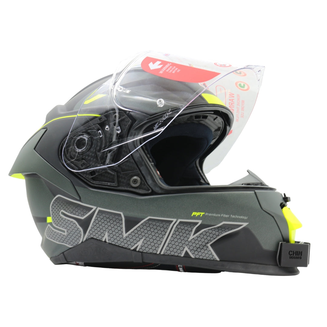 SMK Titan Helmet Camera Chin Mount for GoPro, Insta360, DJI, and