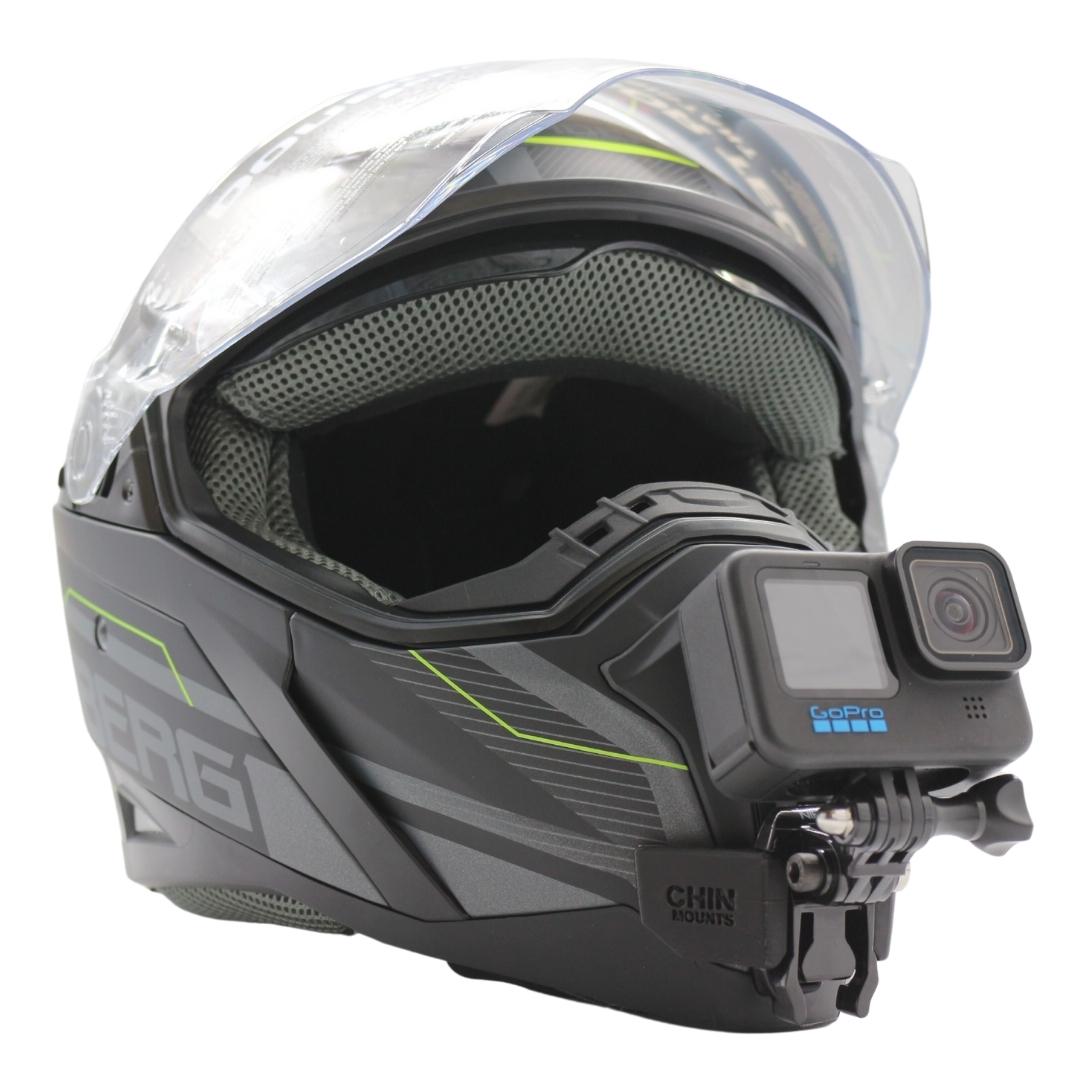 ①WILCOX CAGE 004-F 実物ヘルメットマウント Caberg Jackal Helmet Chin Mount For GoPro, Insta360, DJI, & more