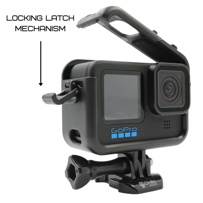Top Opening Case for GoPro Hero 12/11/10/9 (with thumb screw and base mount)